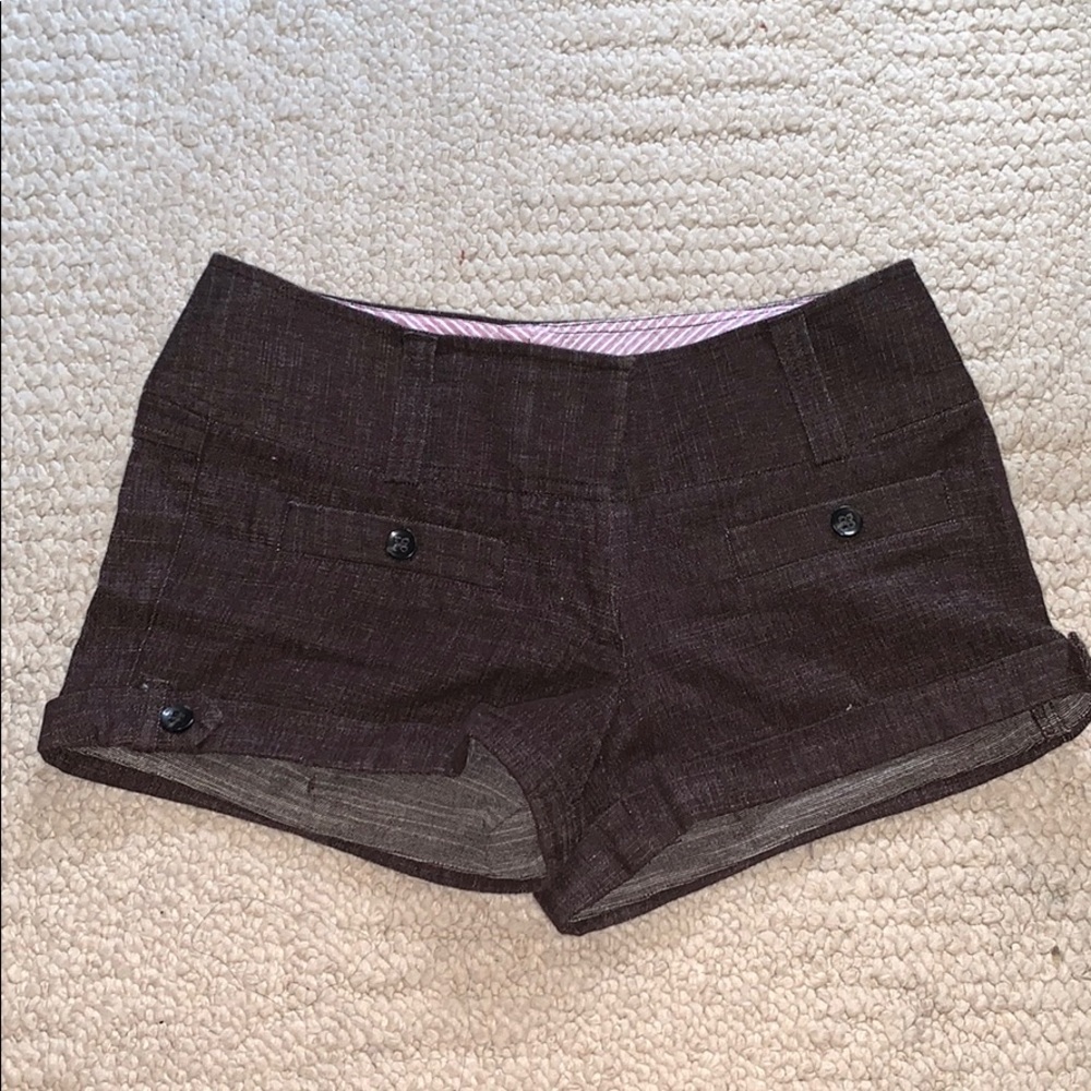 Charlotte Russe size 5 brown shorts